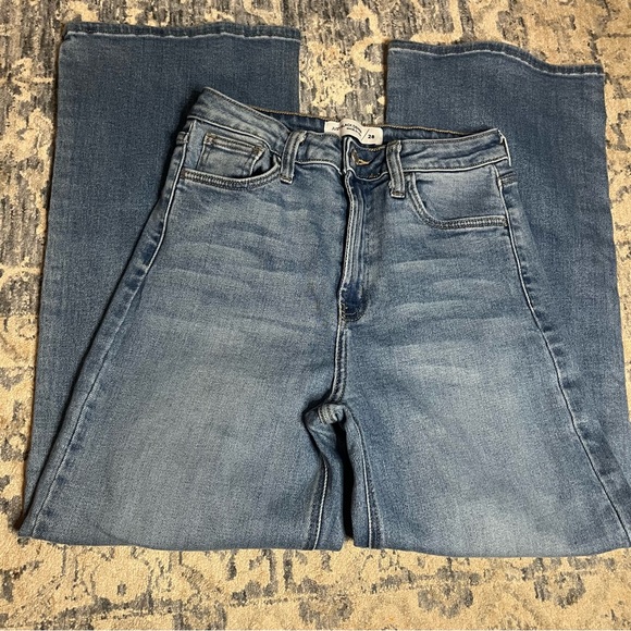 Just Black Wide Leg Jeans Sz 28 - Picture 5 of 9